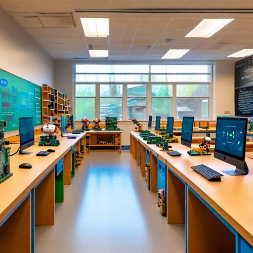 Computer lab with latest technology for students