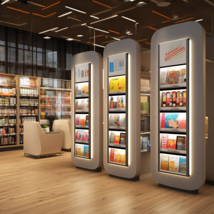 Well-stocked library with books and reading areas
