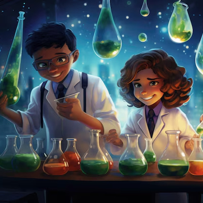 Science laboratory equipped with modern equipment